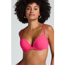 Hunkemöller Haut de bikini à armatures à effet push-up préformé Scallop Taille A - E Rose