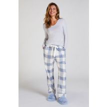 Hunkemöller Tall Pantalon de Pyjama Flanelle Bleu