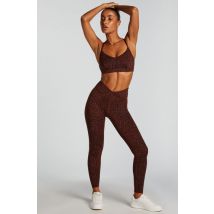 Hunkemöller HKMX Legging croisé à taille haute marron