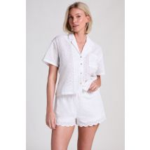 Hunkemöller Short en broderie anglaise Blanc