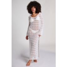 Hunkemöller Robe maxi en crochet Blanc