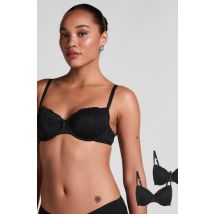 Hunkemöller Lot de 2 Soutiens-gorge à armatures préformés Noir