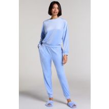 Hunkemöller Pantalon de jogging Velours Bleu