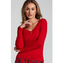 Hunkemöller Haut de pyjama Rouge