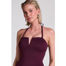 Hunkemöller Maillot de bain bandeau en néoprène Violet