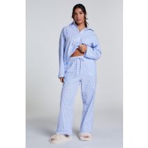 Hunkemöller Pantalon de pyjama en Coton Bleu