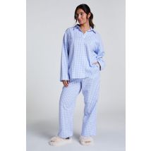 Hunkemöller Haut de pyjama en Coton Bleu