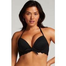 Hunkemöller Haut de bikini à armatures à effet push-up préformé Scallop Taille A - E Noir