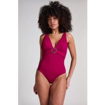 Hunkemöller Maillot de bain à anneau froissé Rouge