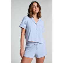 Hunkemöller Short en jersey côtelé Essential Bleu