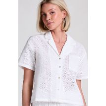 Hunkemöller Veste en broderie anglaise Blanc