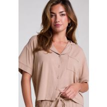 Hunkemöller Veste à manches courtes en jersey Essential Beige