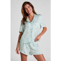 Hunkemöller Short en viscose à carreaux Vert