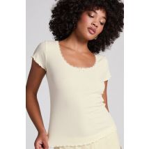 Hunkemöller Top en jersey côtelé Jaune