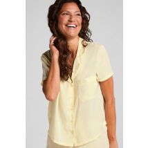 Hunkemöller Veste à manches courtes en satin Jaune