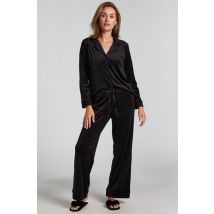 Hunkemöller Pantalon de pyjama Velours Noir