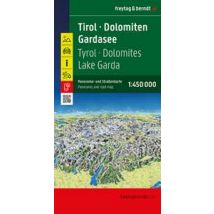 Tirol-Dolomiten-Gardasee panorama 1:450.000