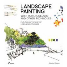 Landscape painting. With watercolours and other techniques. Exploring the use of lines and colours