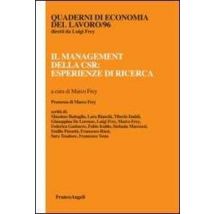 Il management della CSR: esperienze di ricerca