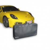 Porsche 981 Cayman tailor-made luggage in leatherette and nylon fabric (for the rear deck)
