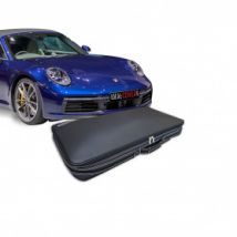 Porsche 992 tailor-made luggage in leather and nylon fabric (for the rear deck)