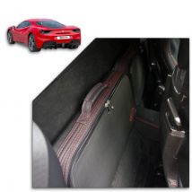 Baligie su misura per Ferrari 488 in pelle (per il vano sul retro dei sedili)