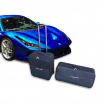 Maßgeschneidertes Gepäck Ferrari F8 Tributo aus Leder (für den vorderen Kofferraum)
