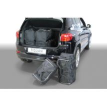 Set di 6 borse da viaggio su misura Volkswagen Tiguan I Piano di carico bassa (2007-2015) - Car-Bags