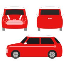 Copriauto su misura Mini Cooper classic interna stampata personalizzata - Luxor Printed