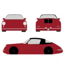 Copriauto su misura Porsche 356 Cabrio interna stampata personalizzata - Luxor Printed