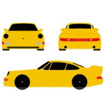 Funda interior personalizada Porsche 911 - 993 RS - Luxor Printed