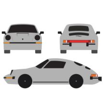 Copriauto su misura Porsche 911 SC interna stampata personalizzata - Luxor Printed