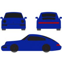 Copriauto su misura Porsche 964 Carrera RS interna stampata personalizzata - Luxor Printed