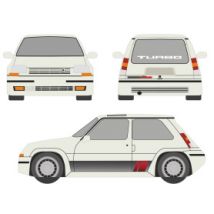 Copriauto su misura Renault 5 GT Turbo interna stampata personalizzata - Luxor Printed