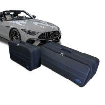 Maßgeschneidertes Gepäck Mercedes AMG SL (R232) - Kofferraum (2 lederkoffer)
