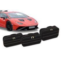 Maßgeschneidertes Gepäck Lamborghini Huracan STO aus Leder (für Kofferraum vorne + Hutablage)
