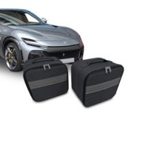 Maßgeschneiderte Gepäckstücke Ferrari Purosangue aus Leder (Rücksitze)