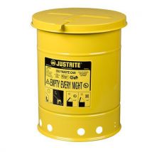 Justrite - Jätesäiliö herkästi syttyvälle jätteelle (20 l) k
