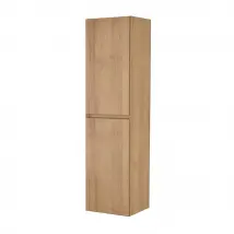 Colonna bagno sospesa 120 cm noce gold con ripiani regolabili Dafne