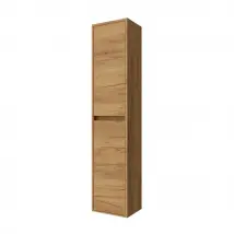 Colonna bagno sospesa 140 cm rovere africa ripiani regolabili Gaya