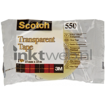 Scotch 550 plakband 15mm x 33m transparant
