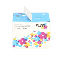 FLWR Dymo 11354R verwijderbare Multi functionele labels 57 mm x 32 mm wit
