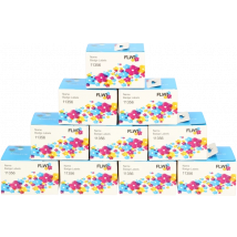 FLWR Dymo 11356 10-Pack 41 mm x 89 mm wit