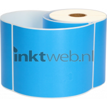 FLWR Zebra verzendetiketten 102 mm x 150 mm blauw