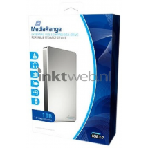 MediaRange Externe harde schijf 1TB, USB 3.0 zilver