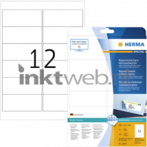 Herma 10017 Verwijderbare Papieretiket 99,1 x 42,3mm wit