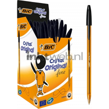 BIC Balpen Cristal Fine 50-pack zwart