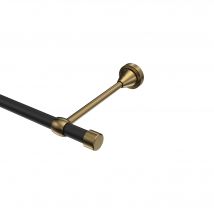 Gardinenstange Schwarz / Messing Antik, Metall 16 mm Ø Primus Lucan