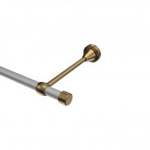 Vorhangstange Silbergrau / Messing Antik, Metall 16 mm Ø Primus Lucan