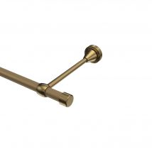 Gardinenstange Gold matt / Messing Antik, Metall 16 mm Ø Primus Lucan